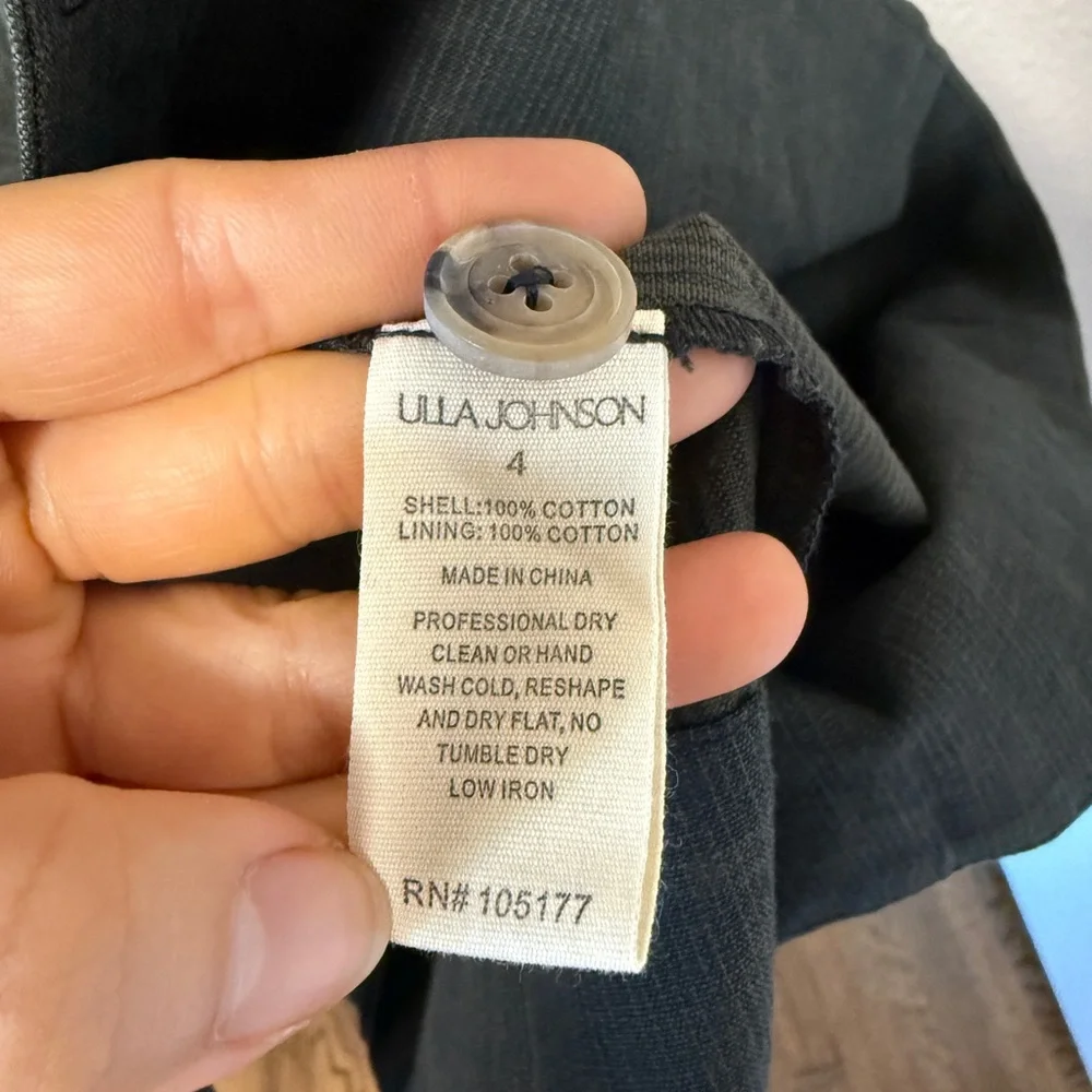 NWOT ULLA JOHNSON Cleo Midi Dress Pleated Green Vacation Holiday Summer Resort 4 - Picture 11 of 11